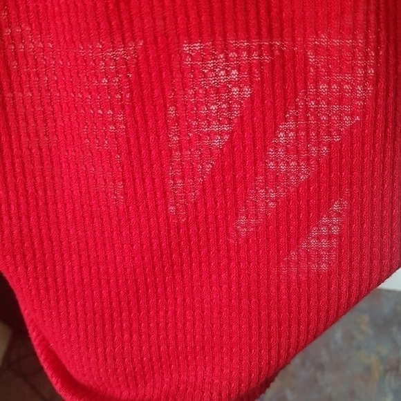 We The Free Free People Must Have Henley Thermal Red Long Sleeved Top - Picture 11 of 16